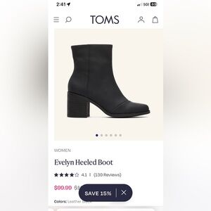 NIB TOMS Evelyn boot